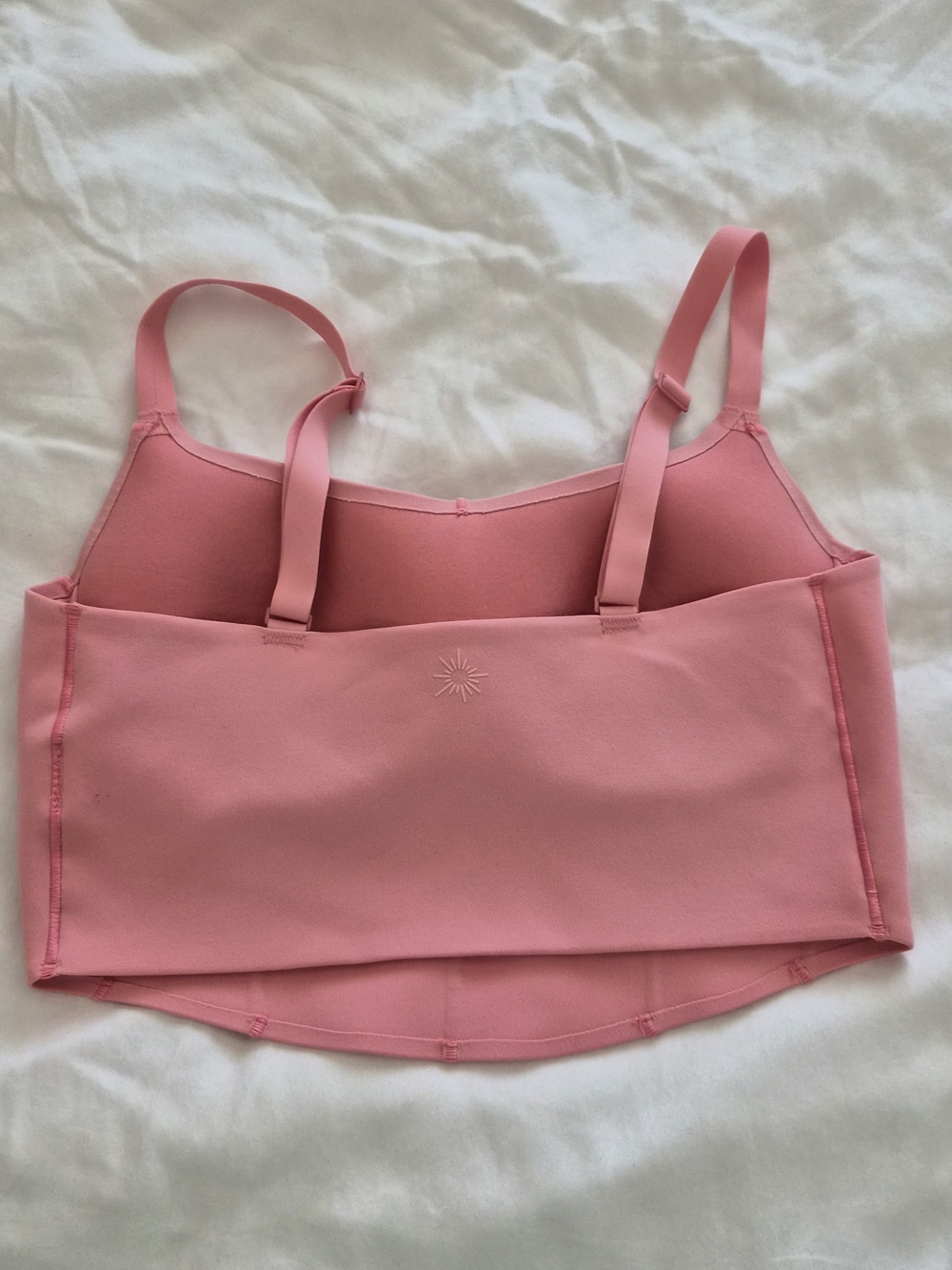 Offline by Aerie Baby Pink Corset Style Crop Sports Bra Size Small - Picture 4 of 7